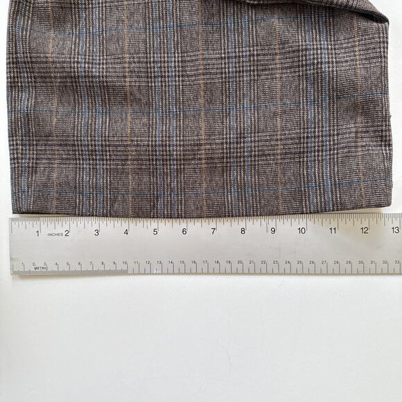 NWT Lane Bryant Classic Trousers Brown Plaid Tailored Stretch 90s Plus Size 28 - Picture 13 of 13